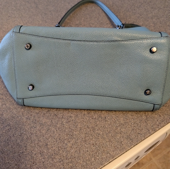 Coach Sage Green Leather Shoulder Bag - Picture 6 of 6